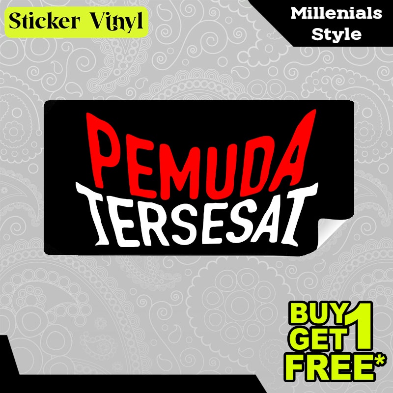 

Stiker Sticker Pemuda Tersesat Tulisan Kalimat Gaul dan Kekinian Aesthetic Bahan Vinyl Satuan Anti Air