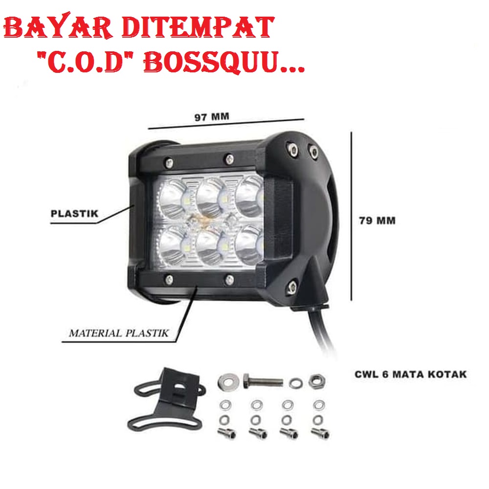 BAYAR DITEMPAT[COD] Terbaru Lampu led 6 titik Variasi rx king vixion byson gl tiger MURAH