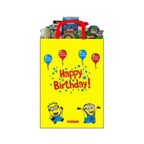 Tas Ulang Tahun Minion Ultah Anak Minions Plastik Doraemon Tempat Wadah Souvenir Jajan Motif Karakte-3