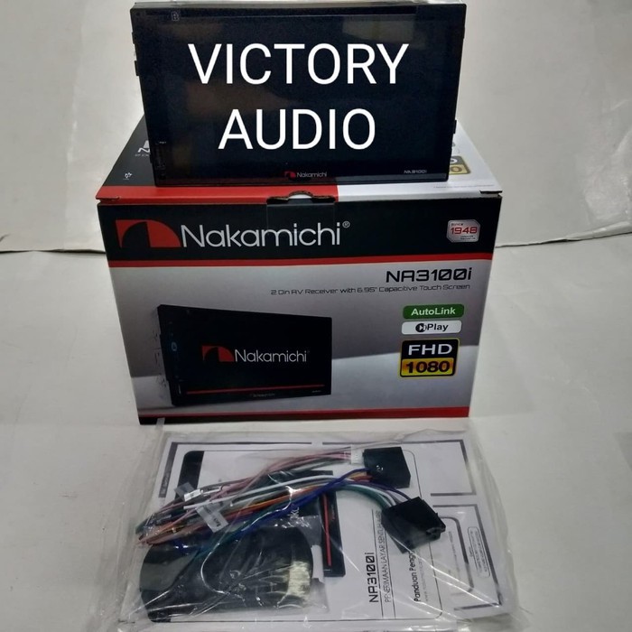 TV MOBIL DVD DOUBLE DIN HEAD UNIT NAKAMICHI NA 3100i MIRRORLINK Murah