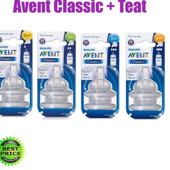 ♣ 2 PCS AVENT TEAT NIPPLE CLASSIC/ DOT BOTOL AVENT ORIGINAL-CUTIE BABY TUTU ▲