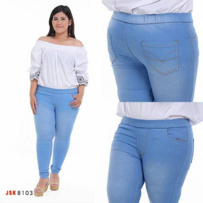 BIG SIZE SUPER JUMBO CELANA PANJANG WANITA KARET MELAR