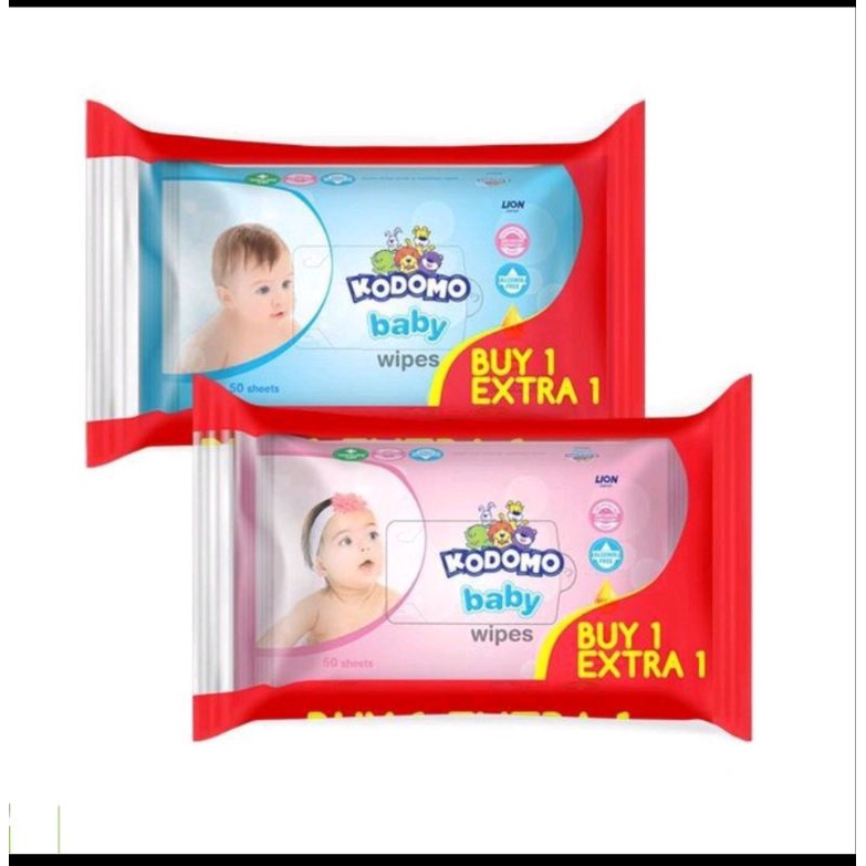 KODOMO TISSUE BASAH 50'S BUY 1 GET 1