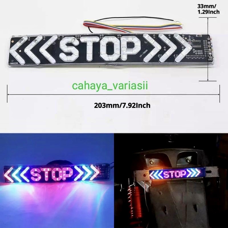 lampu stoplamp belakang- stop plus sein belakang stop 3 in 1 logo lampu logo stop belakang