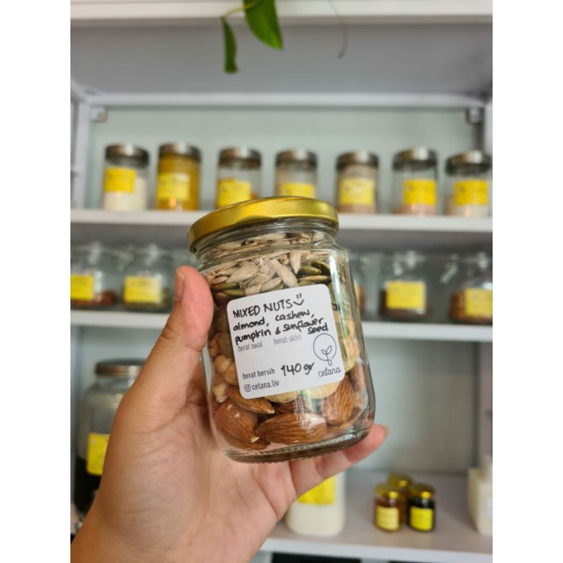 

Mixed Nuts and Seeds in Jar