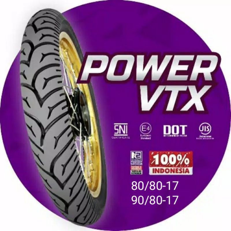 BAN MIZZLE POWER VTX 80/80-17 - 90/80-17 - 100/80-17 TUBETYPE