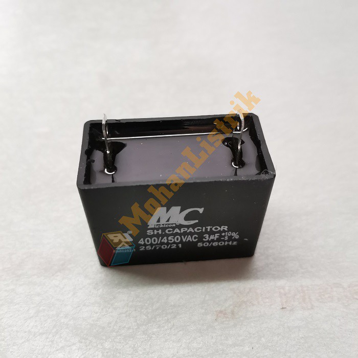 Kapasitor MC 3.0uf 400/450VAC Segi Kotak