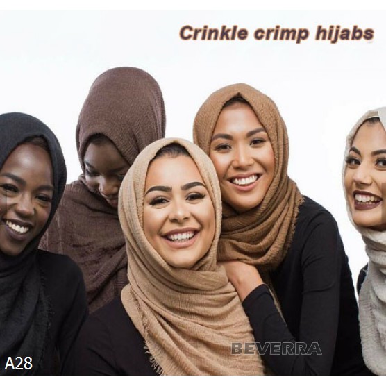HANYA HARI INI crinkle hijab arabic premium katun 