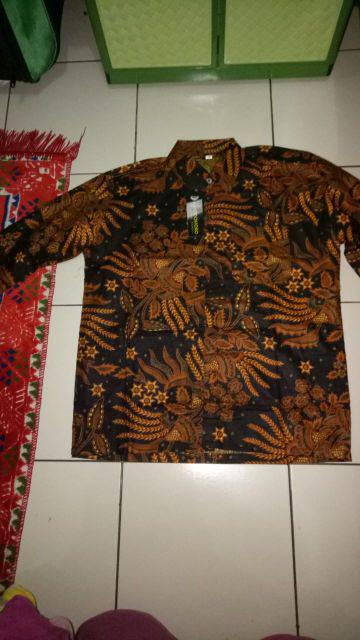 Kemeja Pria Lengan Panjang Motif Kembang Langit