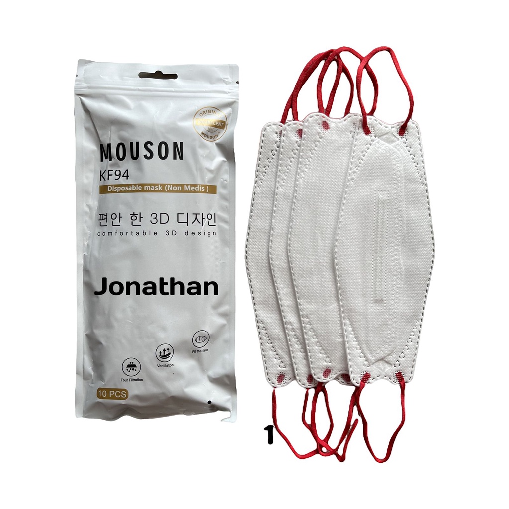 masker / alat medis / masker kf94 mouson / masker mouson 4ply isi 10pcs