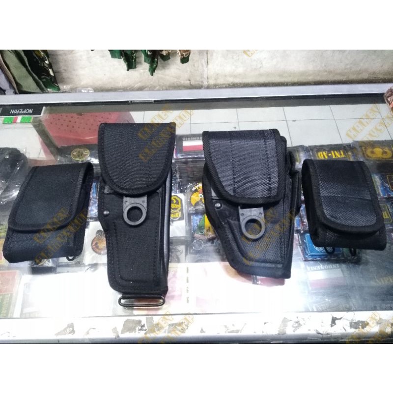 holster hitam sarung pistol FN hitam