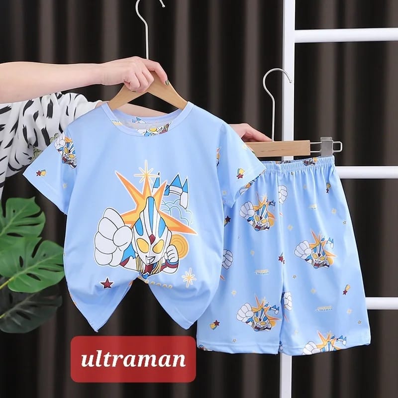 BAJUKIDDIE SETELAN SANTAI ANAK COWOK IMPOR FASHION CASUAL ADEM DAILY