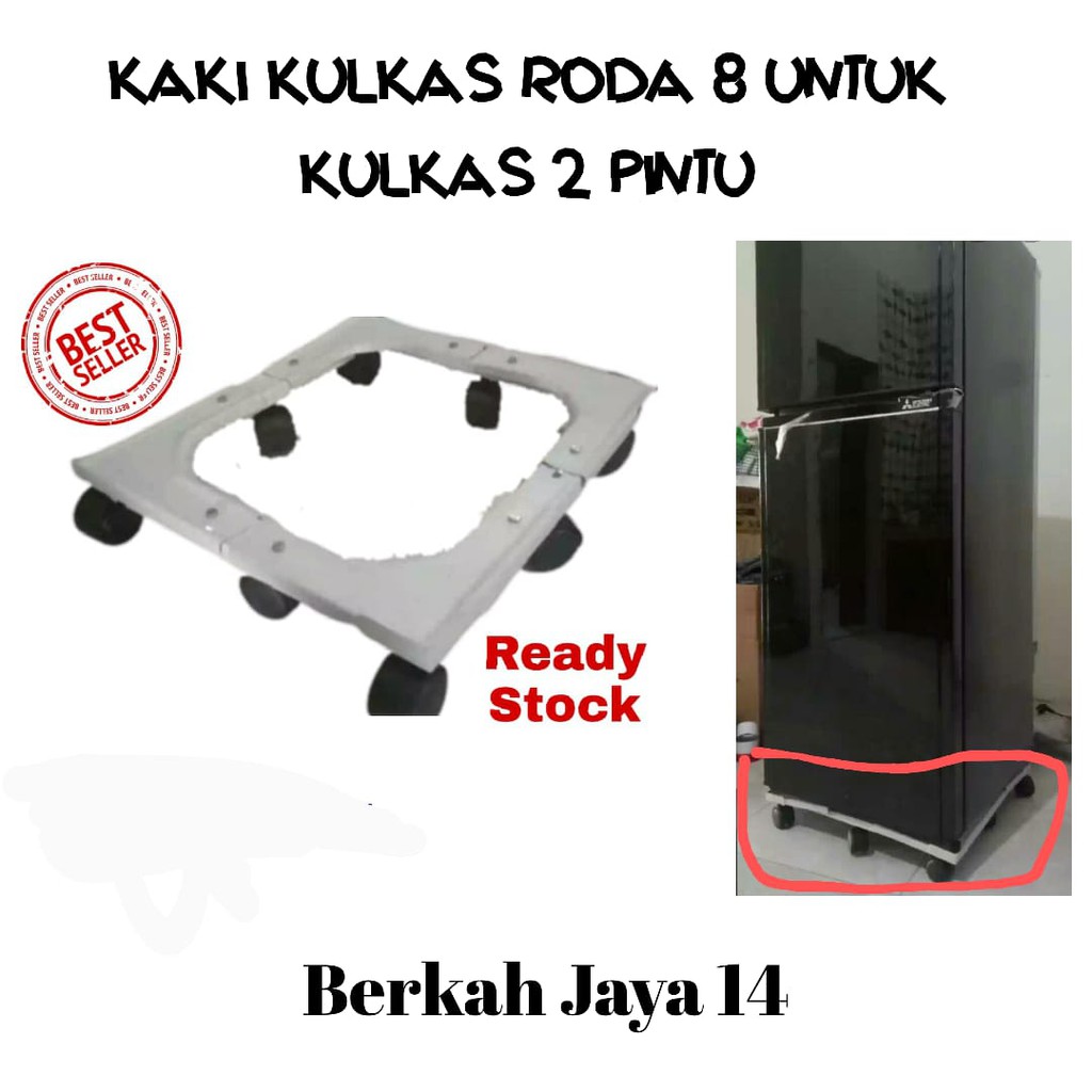 KAKI KULKAS UNTUK PINTU 2 RODA 8 HARGA MURAH BARANG BERKUALITAS BAHAN BESI TEBAL BISA BONGKAR PASANG