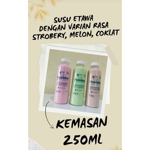 

Susu kambing etawa 250ml