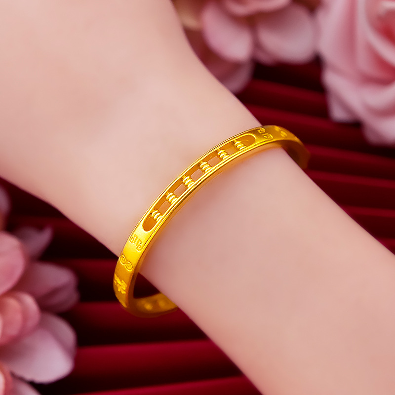 Gelang Bahan Tembaga Lapis Emas Asli Kadar 375 Untuk Wanita