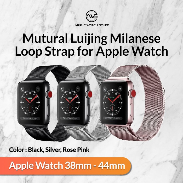 Mutural Luijing Series Milanese Loop Strap for Watch 1-8 &amp; SE