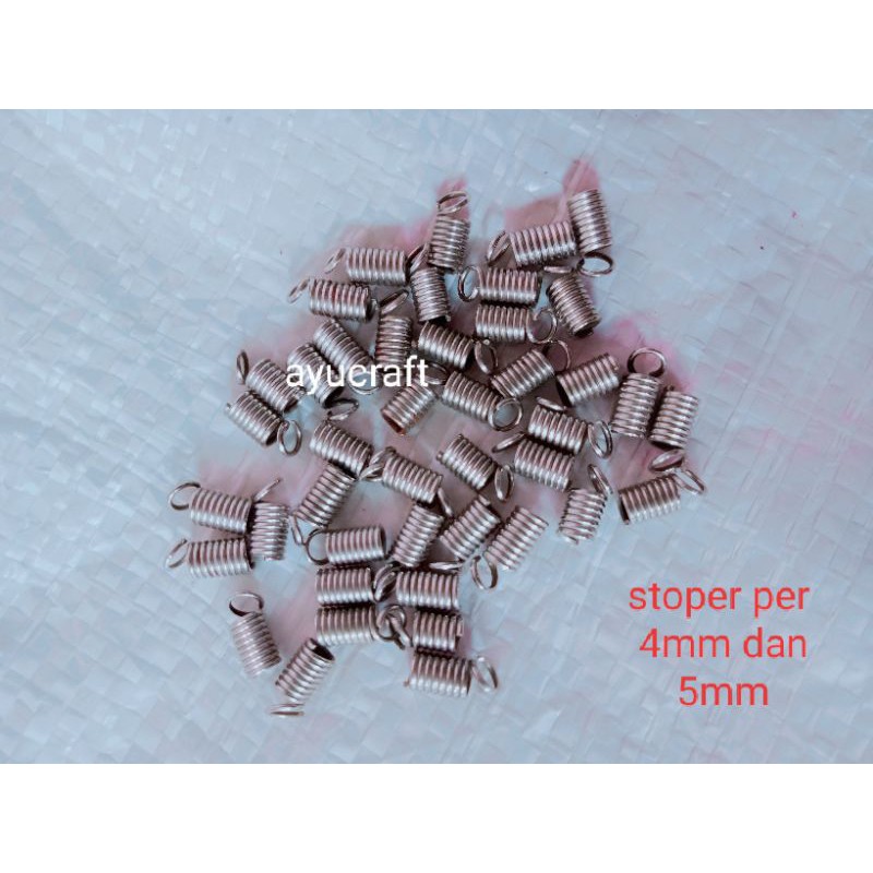 stoper per silver &amp;gold ready 4mm,4,5mm dan 5mm(144pcs)