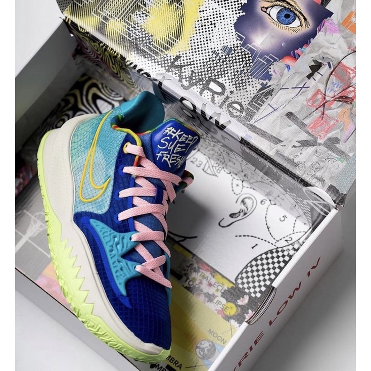 SEPATU BASKET KYRIE 4 LOW SUE FRESH BNIB ORIGINAL