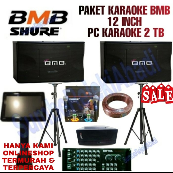 PROMO PAKET KARAOKE SPEAKER BMB 12 INCH PLUS PC KARAOKE 2 TB