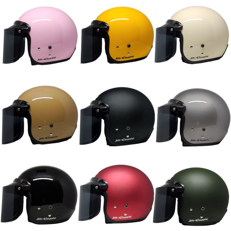 Flash Sale Helm Bogo Clasic Kaca Datar  Pira Wanita