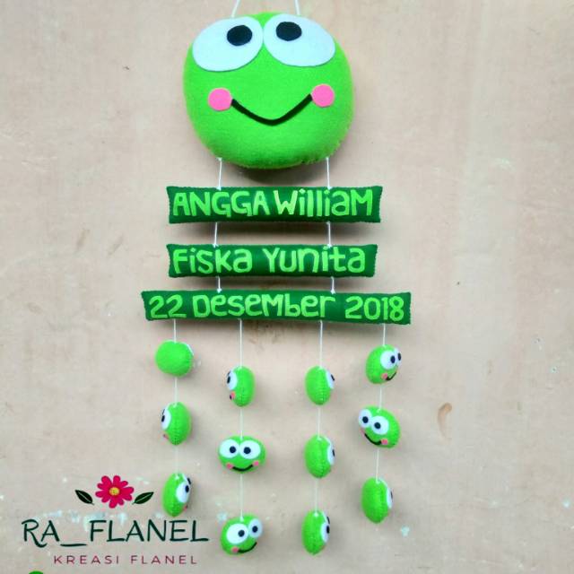 Hiasan Flanel Keroppi