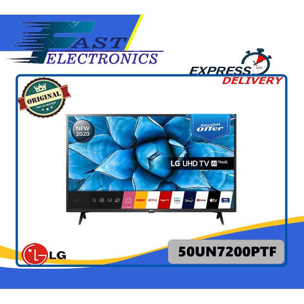LG TV 50UN7200PTF SMART TV 50 INCH AI ThinQ 4K UHD 50UN7200 50UN72