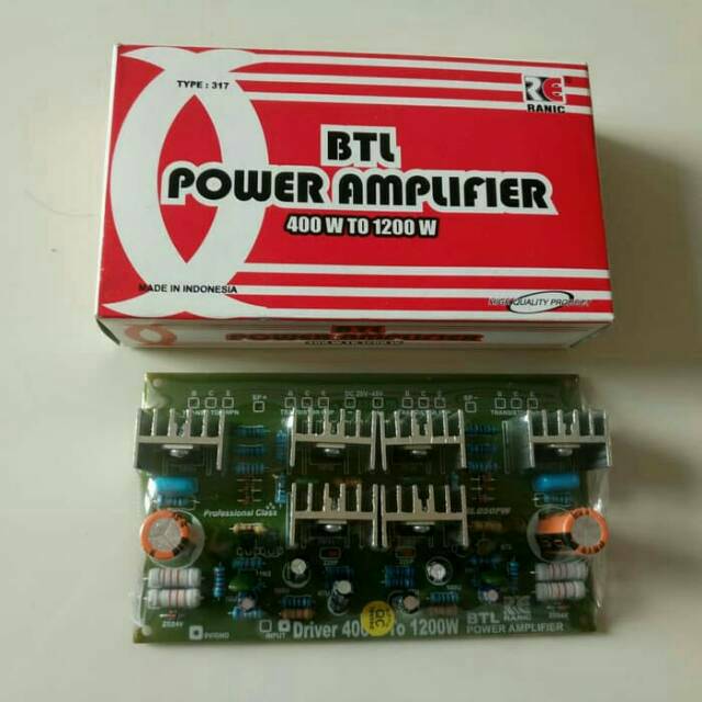 Kit Driver Power Amplifier btl bridge 400watt