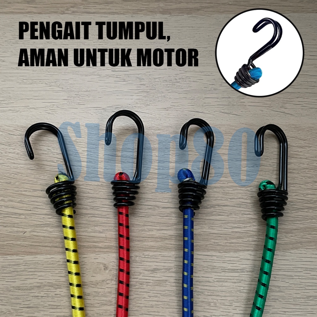 Tali Barang Sepeda Motor 1m Karet Pengikat Pengaman Bagasi Cargo Strap 100cm