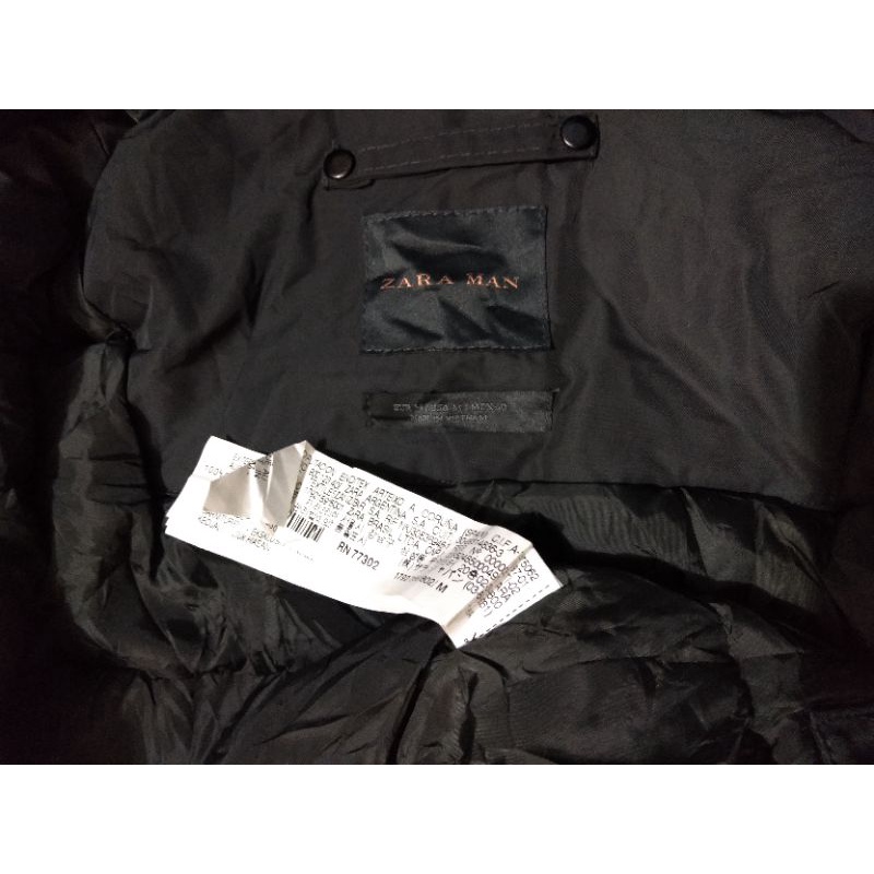 zara man bomber jaket second original