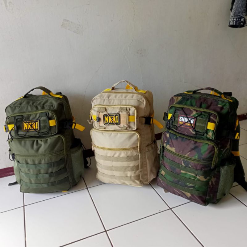 TAS RANSEL ARMY PRIA-TAS TACTICAL-TAS PUNGGUNG ARMY FREE 1 LOGO