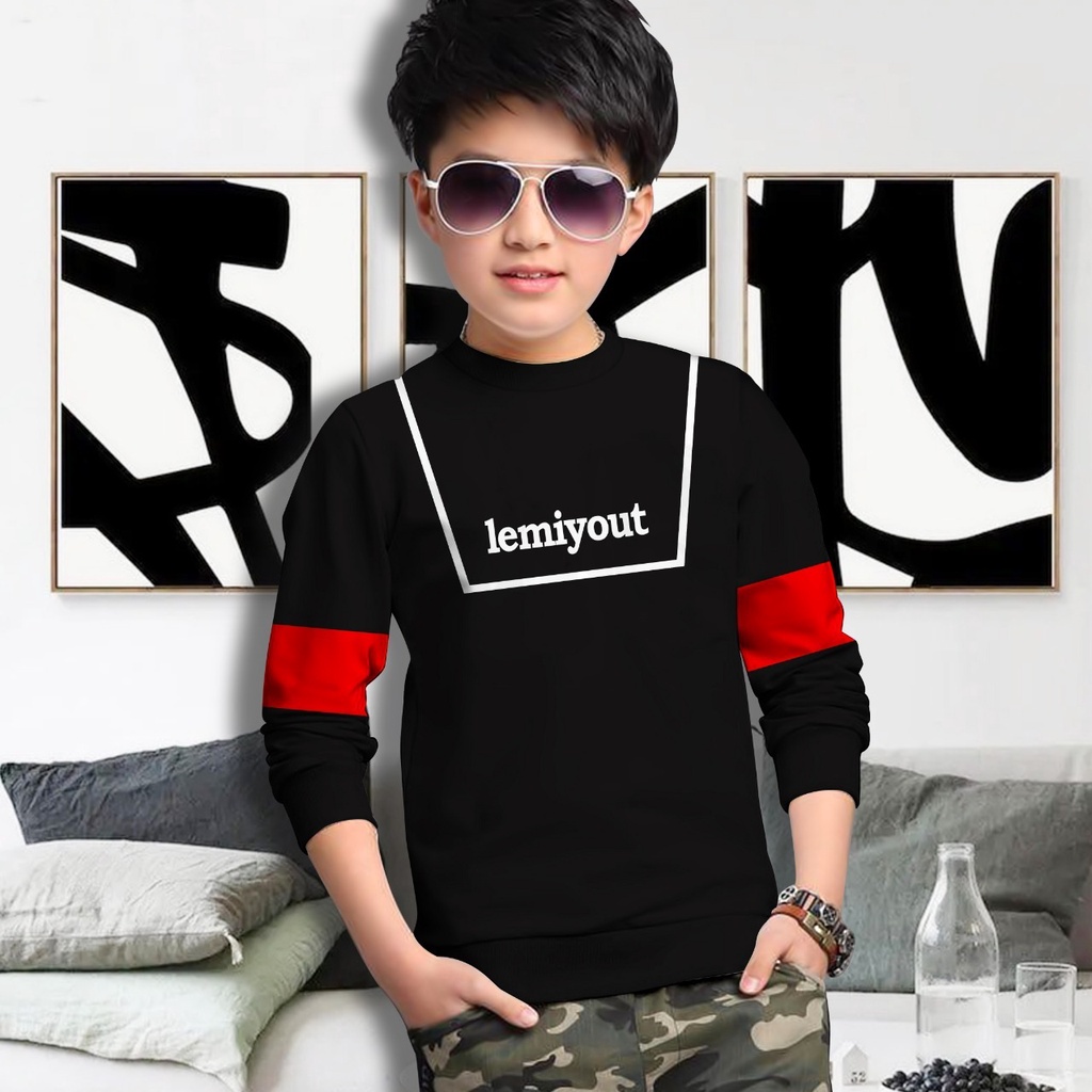 Switer Lemiyout Terbaru / Sweater Anak Laki-laki /  Sweeter Gaming Bahan Babyterry / FLAVA_STORE