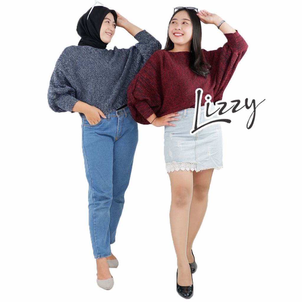 Lizzy - SWEATER BATWING TWIST PREMIUM