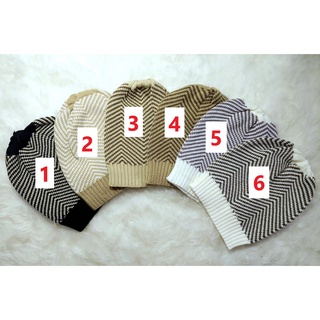 [PREMIUM] BEANIE HAT KUPLUK RAJUT DEWASA MOTIF ZIGZAG