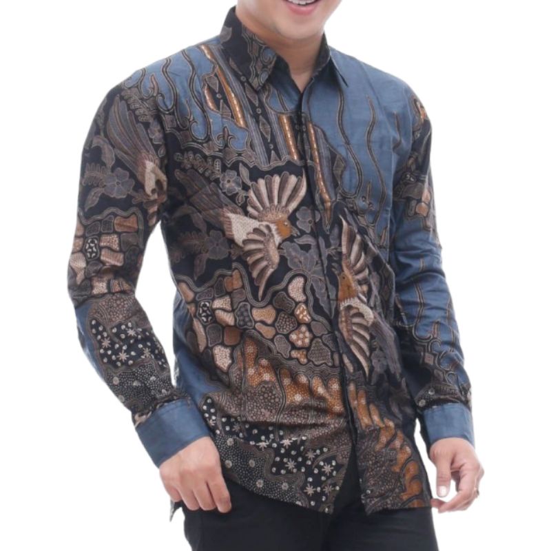 Kemeja batik pria lengan panjang