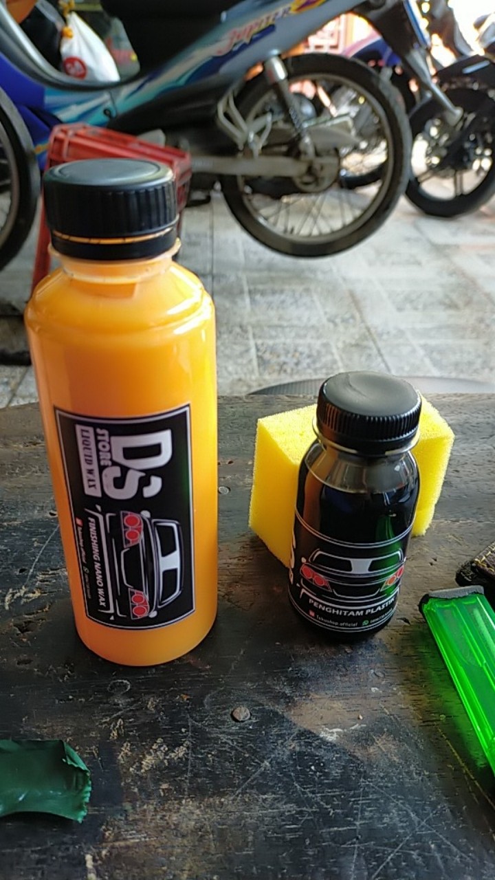 [PROMO] PENGHITAM MOTOR 80ml & LIQUID WAX I Penghitam