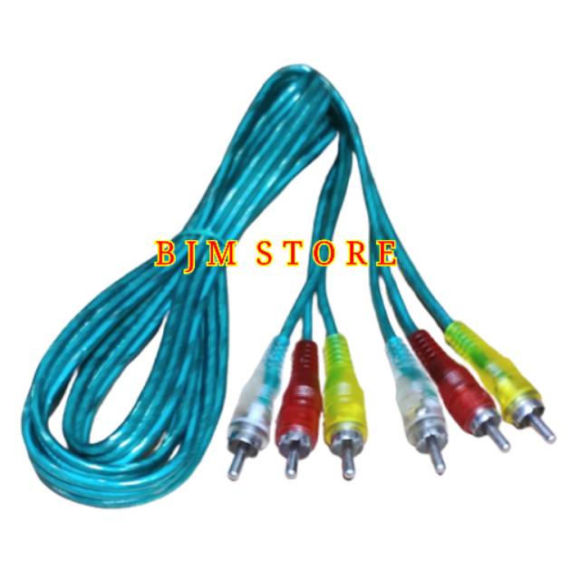 Kabel RCA 3 -3 Transparan 1.5 M