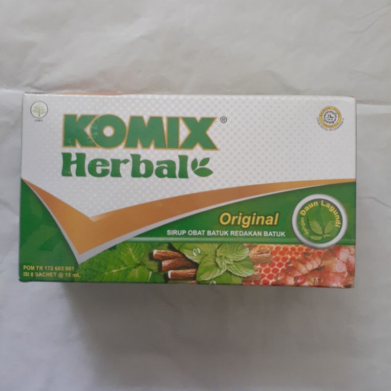 

KOMIX HERBAL ORIGINAL ISI 6 SACHET @ 15 ML