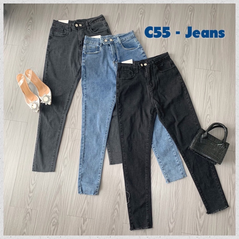 [LUXE.DLABEL]-C55 JEANS | Celana Panjang Wanita HighWaist Skinny Jeans Wanita Premium Import