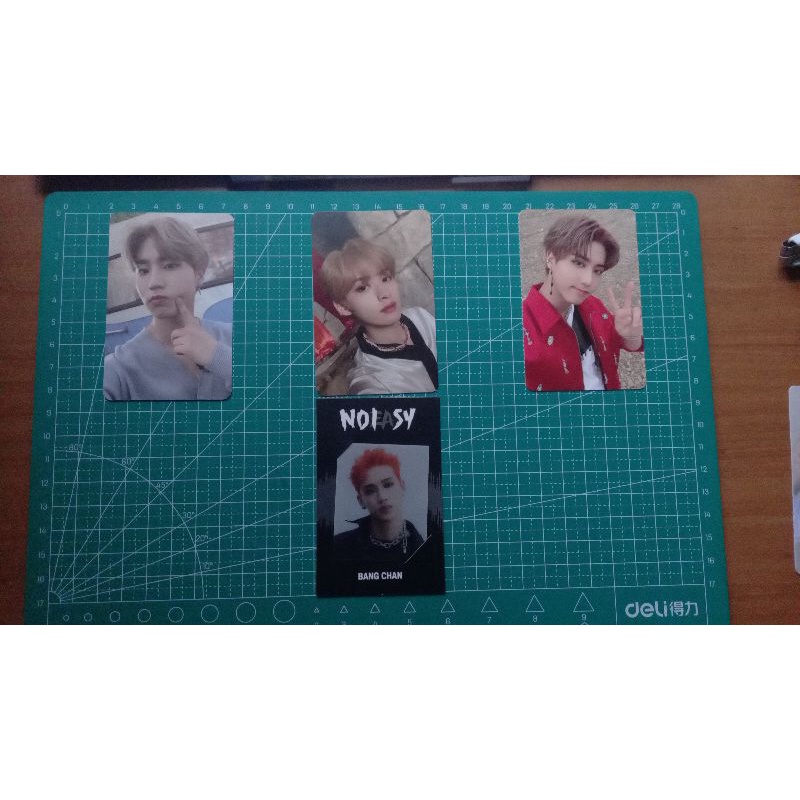 Photocard dan Frame PC Official Straykids album Noeasy Han, Lee Know, Bangchan
