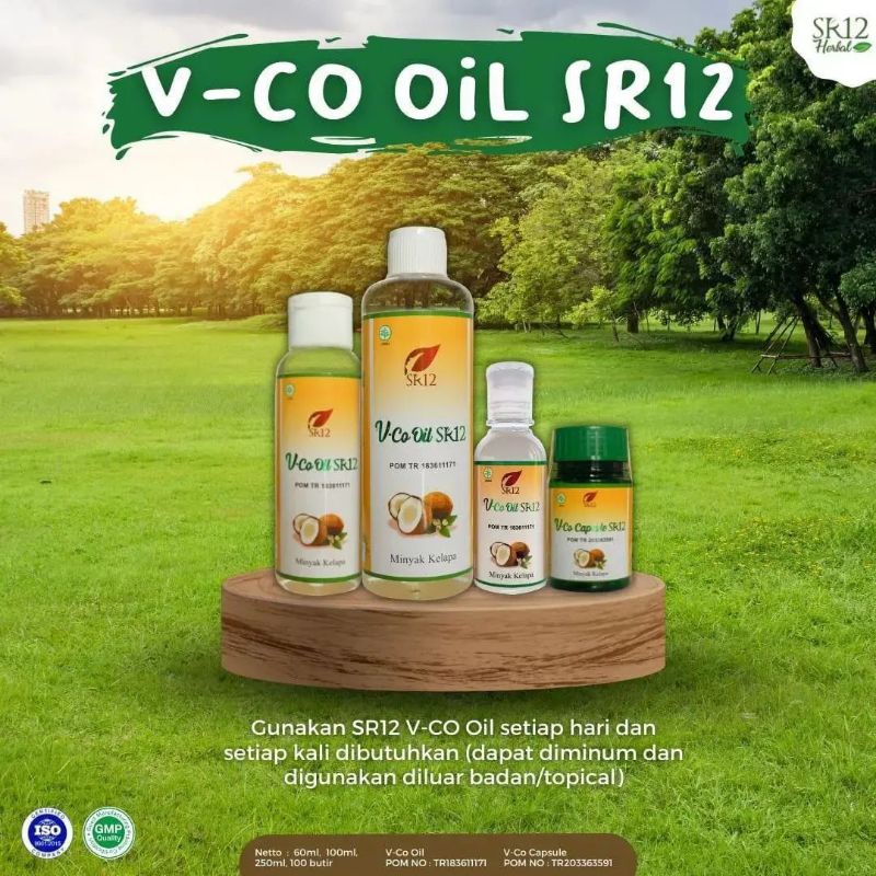 VCO OIL SR12 / minyak kelapa murni asli jernih seperti air / obat batuk alami