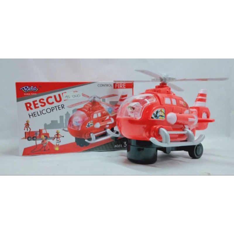 Mainan Helly Pemadam Kebakaran Helikopter PMK Helly Rescue 777-96