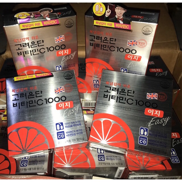 Open PO Eundan Vitamin C + D Korea 1000mg @120 tab