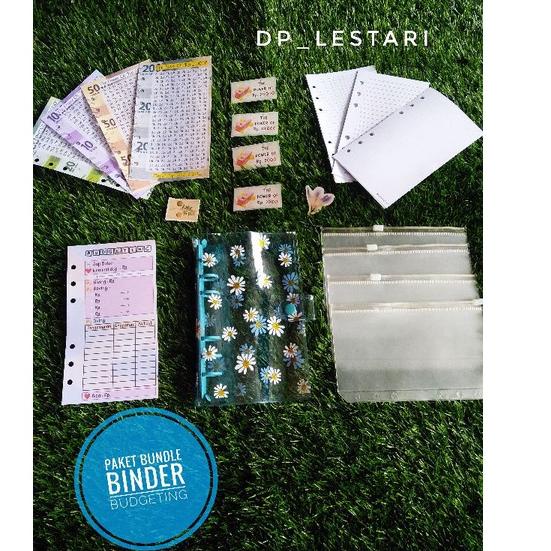 

Langsung Beliii.. BINDER BUDGETING || Paket bundle budgeting lengkap || binder daisy A6 binder squin binder kulit jeruk