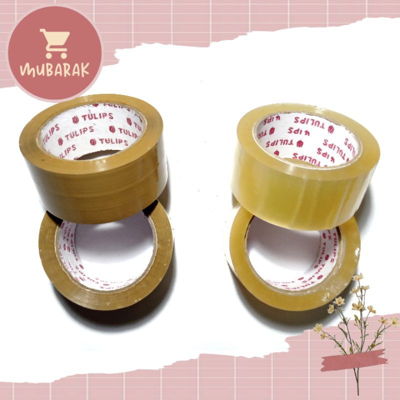 

[1 PCS] LAKBAN TEBAL PACKAGING /PACKING WARNA BENING / COKLAT HARGA GROSIR MURAH