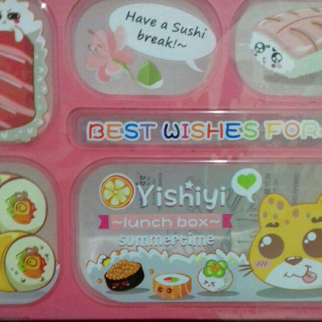 Kotak Makan / Lunch Box Yooyee /yishiyi 5 Sekat Anti Tumpah