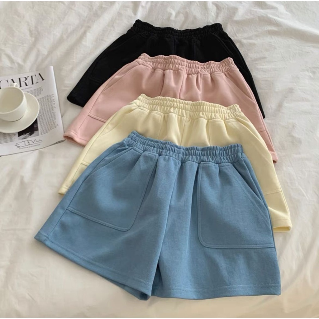 BEFAST - ZEC OOTD Celana Pendek LIYA / FLEECE Jenia Hotpant Comfy Pants Celana Pendek / Hotpants Wanita Santai / Celana Pendek Polos / Hotpants Olahraga / Pakaian Kekinian Wanita Remaja / Celana Pendek Trendy / OOTD Ala Wanita Korean Style / Terlaris