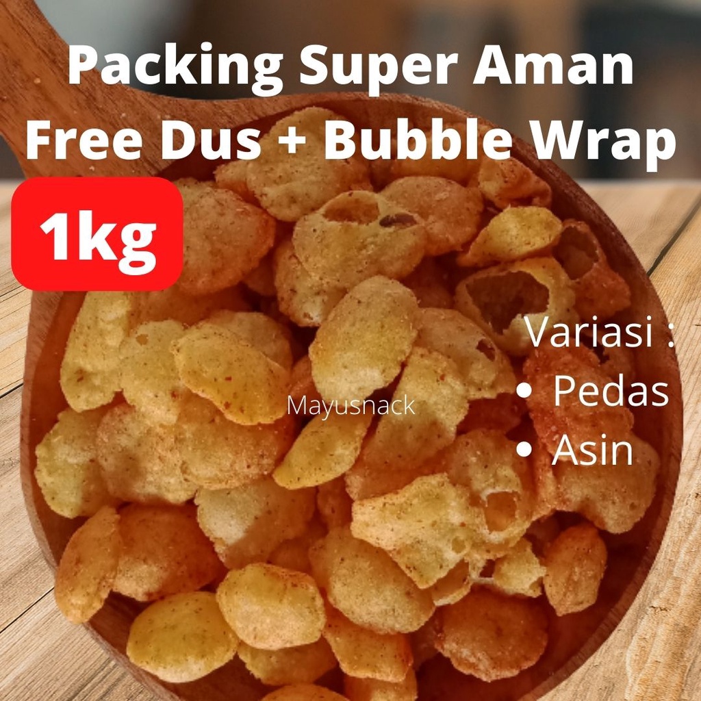 Jual Snack Kiloan Cemilan Comring Singkong Pedas 1 Kg Makanan Ringan