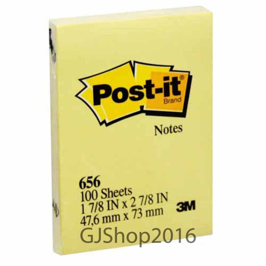 

3M Post-It 656 Notes Yellow 47,6 x 73mm