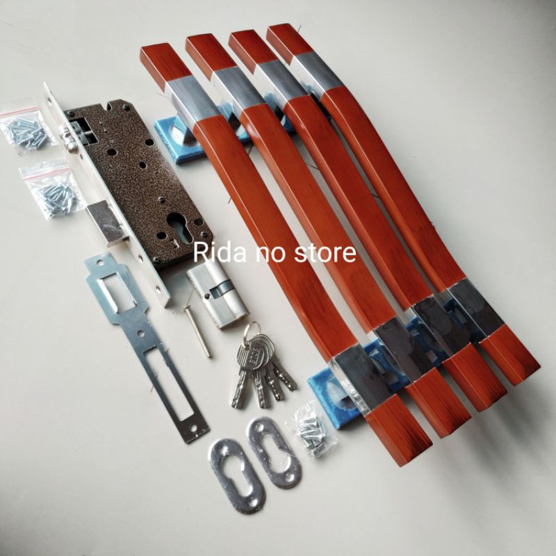 Handle kunci set 33 cm / gagang pintu rumah dan kunci