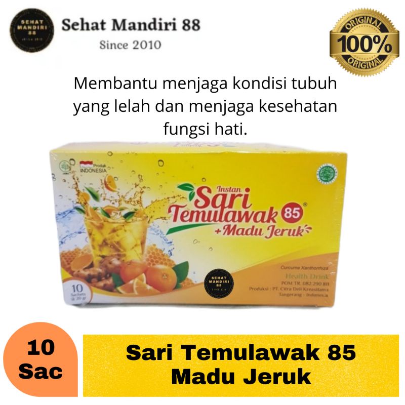 

Sari Temulawak 85 Instan Plus Madu Jeruk - Menjaga Kesehatan Tubuh